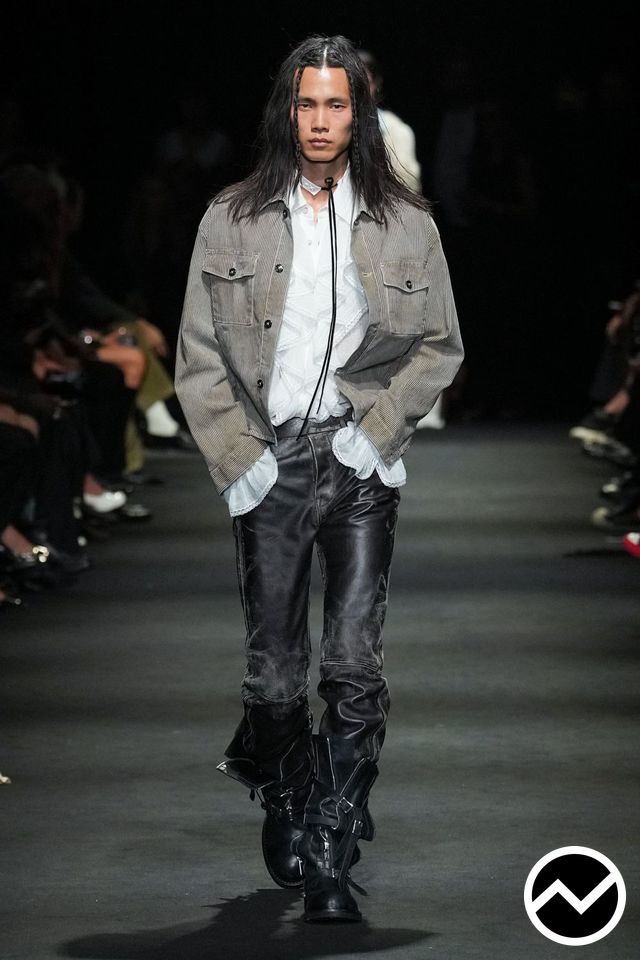 Ann Demeulemeester, Ann Demeulemeester SS27 menswear, look 18