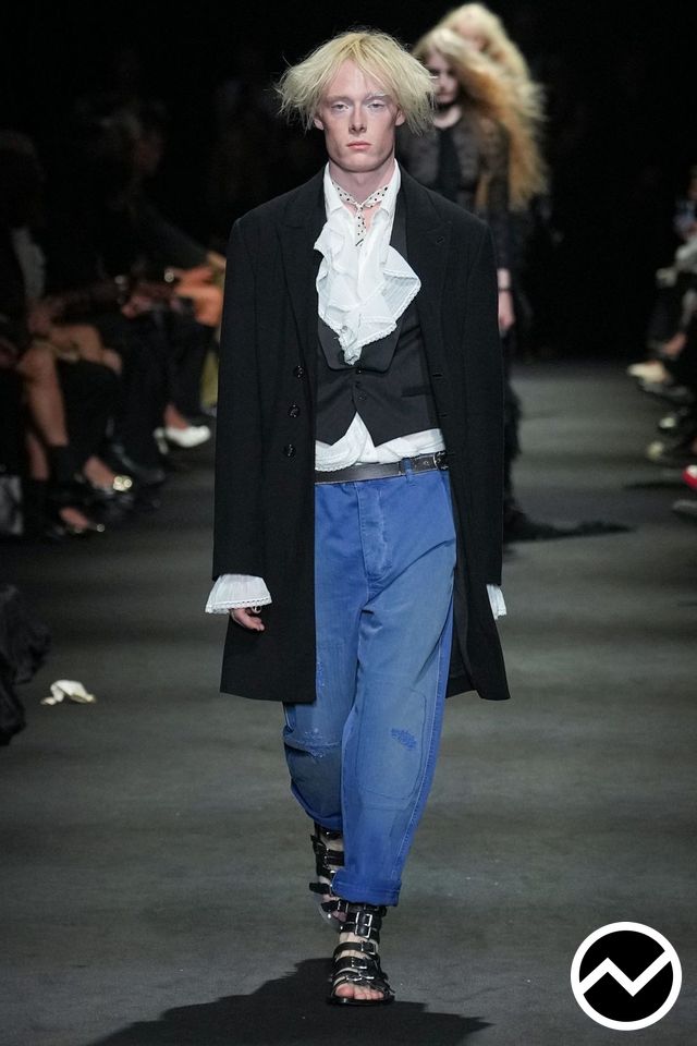 Ann Demeulemeester, Ann Demeulemeester SS27 menswear, look 28
