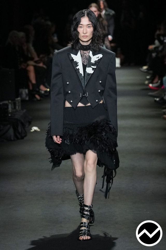 Ann Demeulemeester, SS27 womenswear, Hook-and-Eye Jacket, look 42