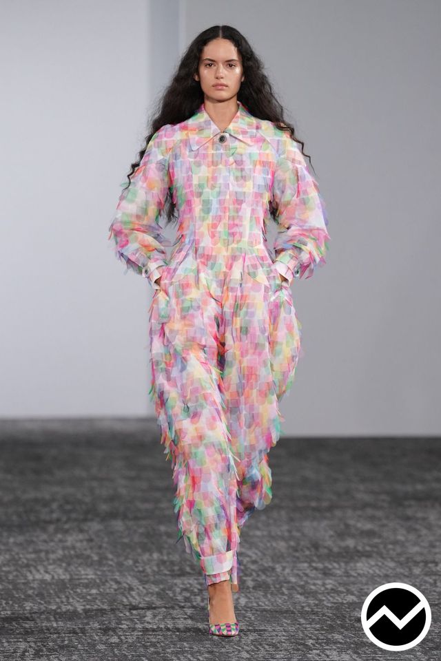 Anrealage, SS27 womenswear, Organza, look 23