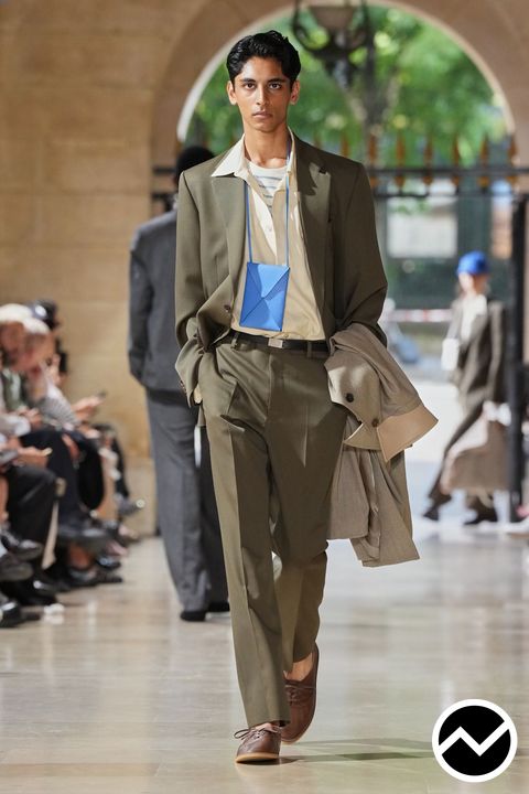 Auralee, SS27 menswear, Moss, look 7