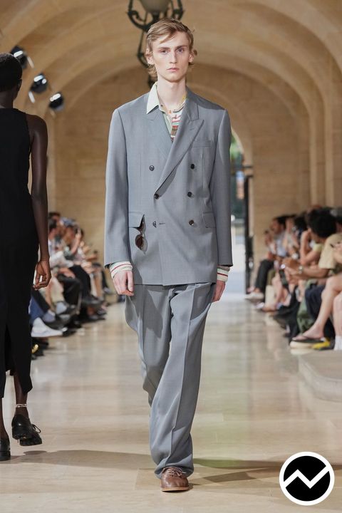 Auralee, SS27 menswear, Preppy, look 21