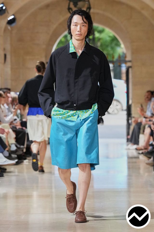 Auralee, SS27 menswear, Bermuda Shorts, look 25