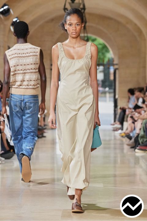 Auralee, SS27 womenswear, Almond, look 36