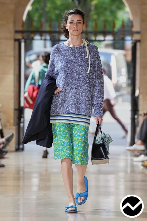 Auralee, SS27 womenswear, Fine Gauge, look 46