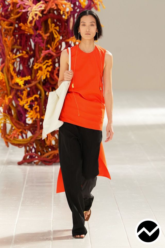 Balenciaga, SS27 womenswear, Asymmetric Hem Top, look 24