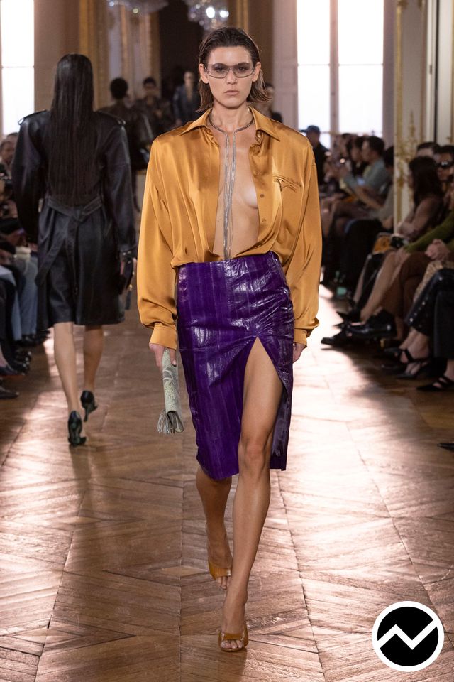 Balmain, SS27 womenswear, Oversized Shirts, look 34