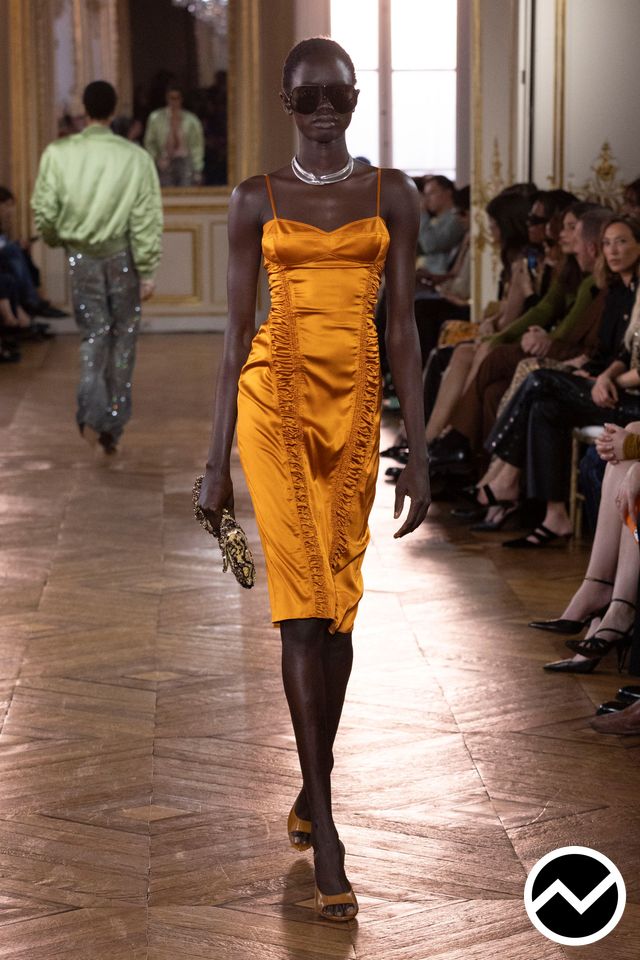 Balmain, SS27 womenswear, Pumpkin, look 47