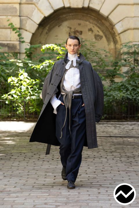 Beautiful People, SS27 womenswear, Drop Shoulder Coat, look 23