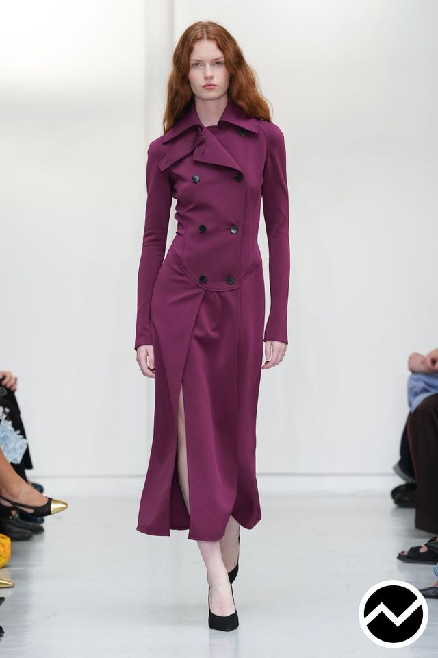 Burc Akyol, SS27 womenswear, Plum, look 17