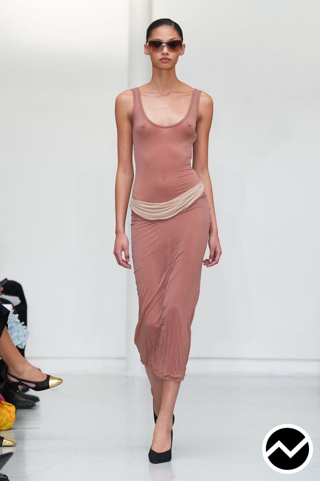 Burc Akyol, SS27 womenswear, Dusty Rose, look 28