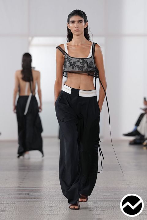 Carven, SS27 womenswear, Cropped Top, look 27