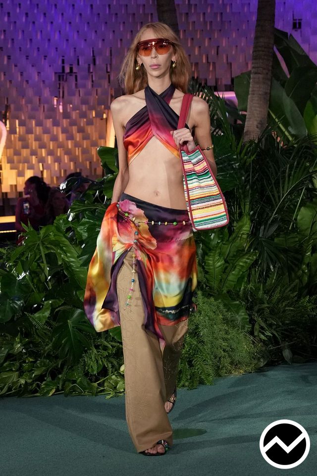 Casablanca, SS27 womenswear, Tie Top, look 17