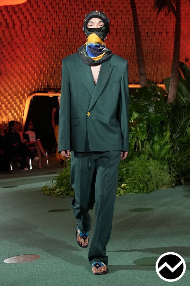 Casablanca, SS27 menswear, Pine Green, look 25