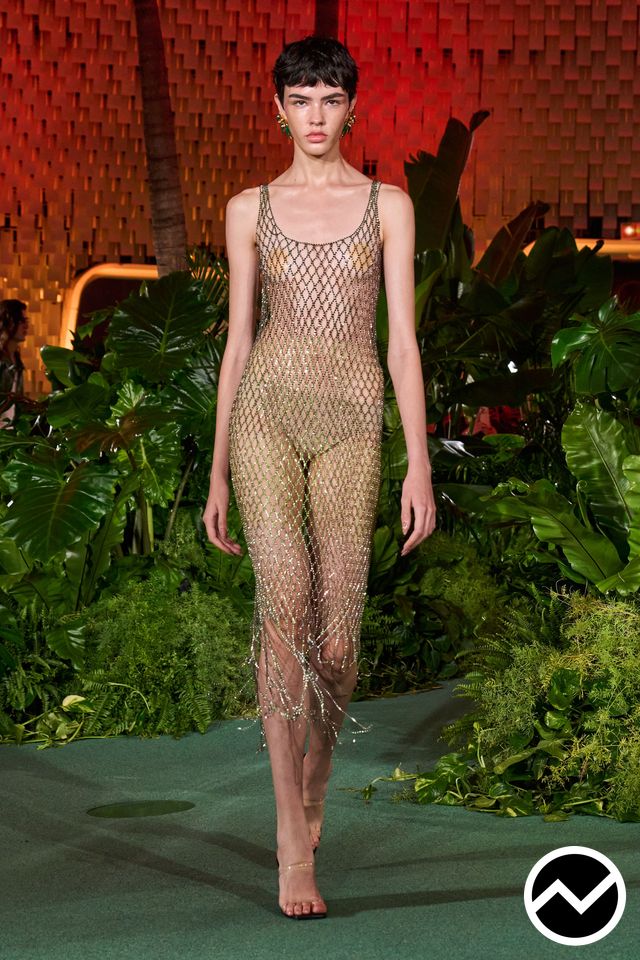 Casablanca, SS27 womenswear, Mesh, look 50