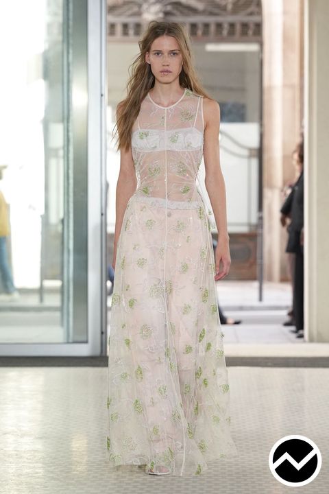 Cecilie Bahnsen, SS27 womenswear, Maxi Dress, look 1