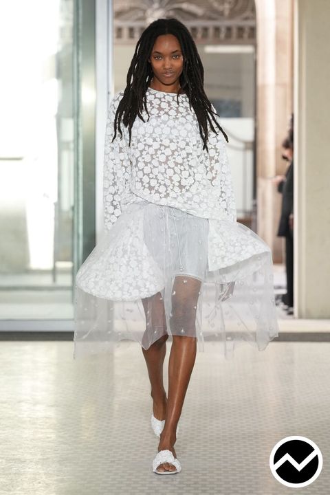 Cecilie Bahnsen, SS27 womenswear, Layered Skirts, look 4