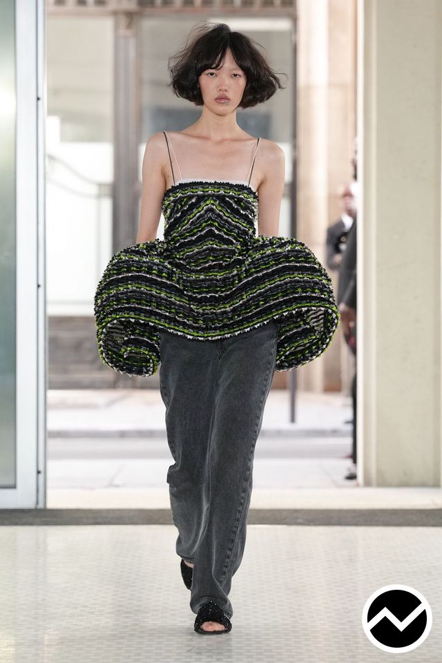 Cecilie Bahnsen, SS27 womenswear, Botanical Green, look 10
