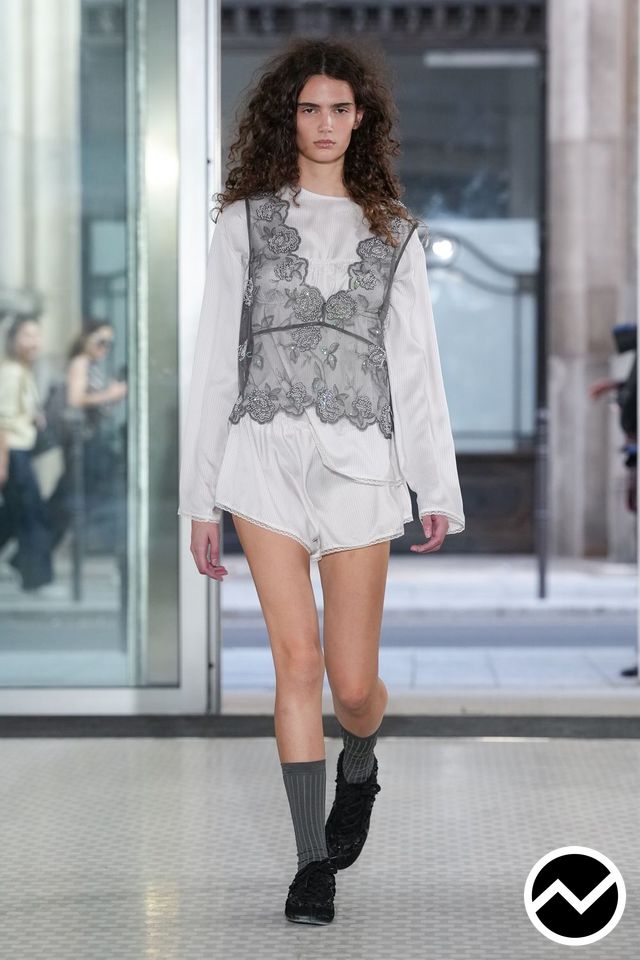 Cecilie Bahnsen, SS27 womenswear, Lounge Shorts, look 22
