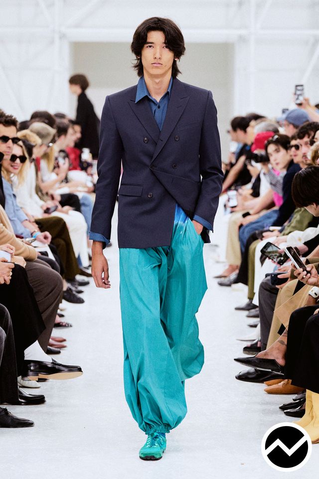 Celine, SS27 menswear, Elasticated Hem Pants, look 24