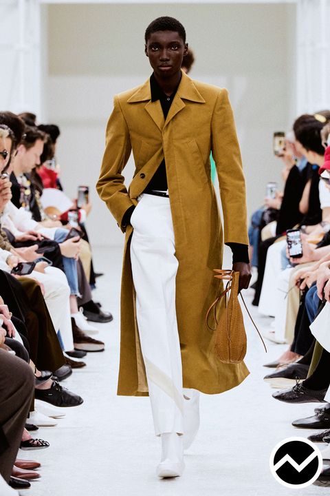 Celine, SS27 menswear, Welt Pockets Coat, look 50