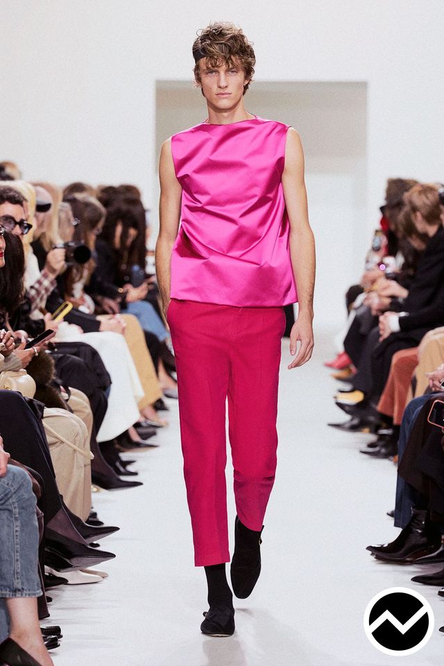 Celine, SS27 menswear, Fuchsia, look 29