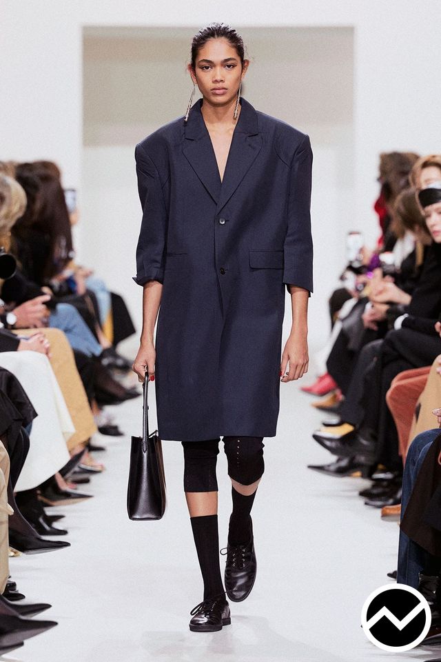 Celine, SS27 womenswear, Three-Quarter Sleeve Coat, look 33
