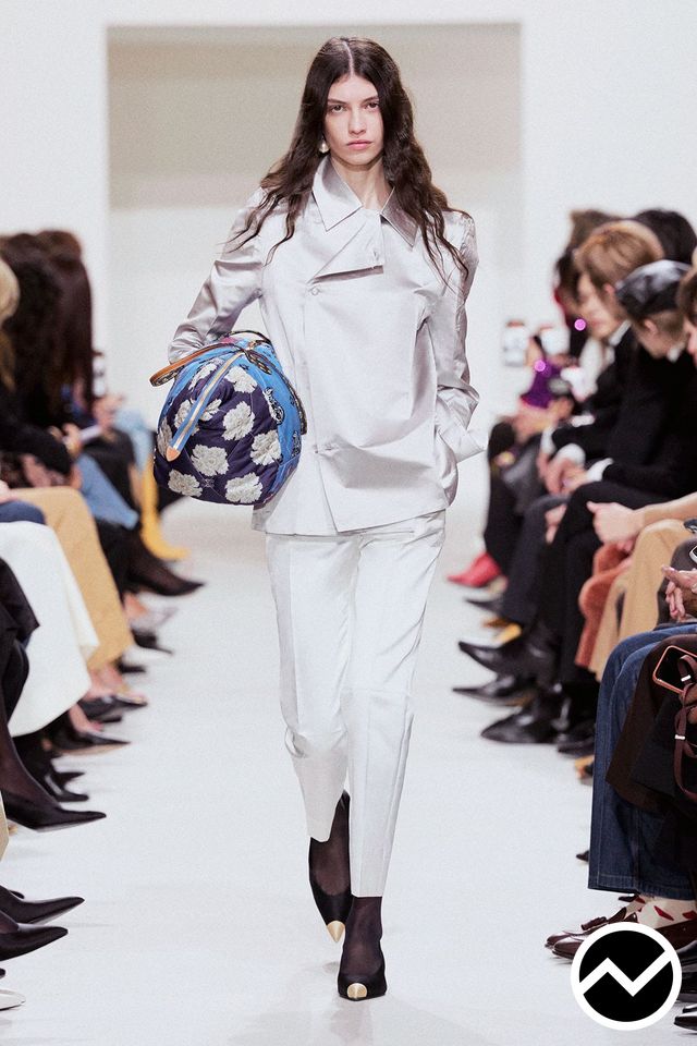 Celine, SS27 womenswear, Silver, look 61
