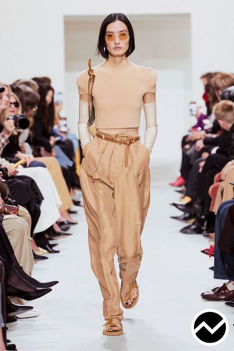 Celine, SS27 womenswear, Double Pleated Pants, look 66