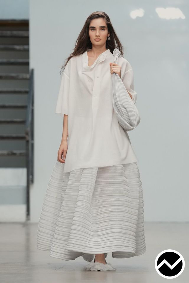Cfcl, SS27 womenswear, Half Placket Shirts, look 15