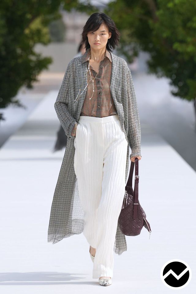 Dior, SS27 womenswear, Drop Shoulder Coat, look 12