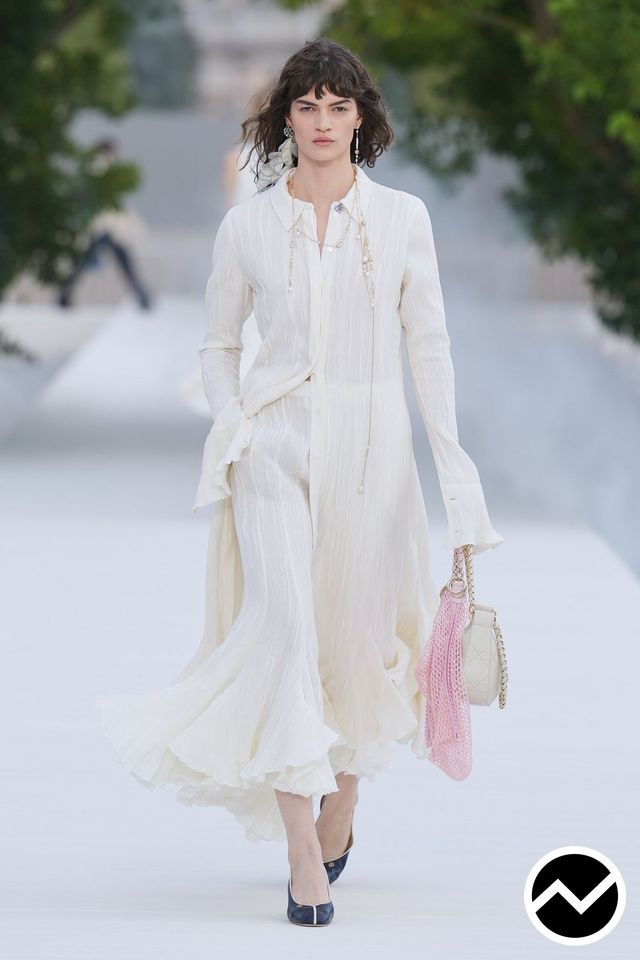 Dior, SS27 womenswear, Buttoned Front Dress, look 45