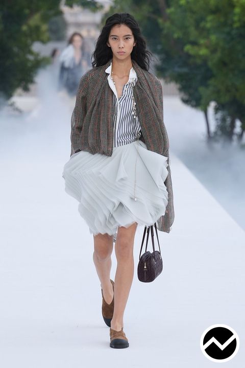 Dior, SS27 womenswear, Asymmetric Hem Skirts, look 49