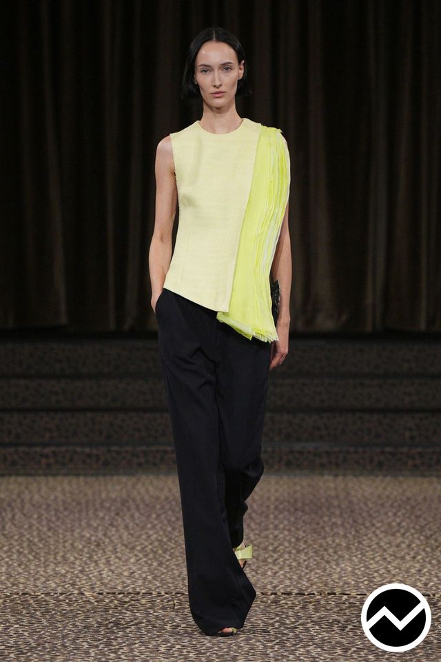 Christopher Esber, SS27 womenswear, Butter Yellow, look 6