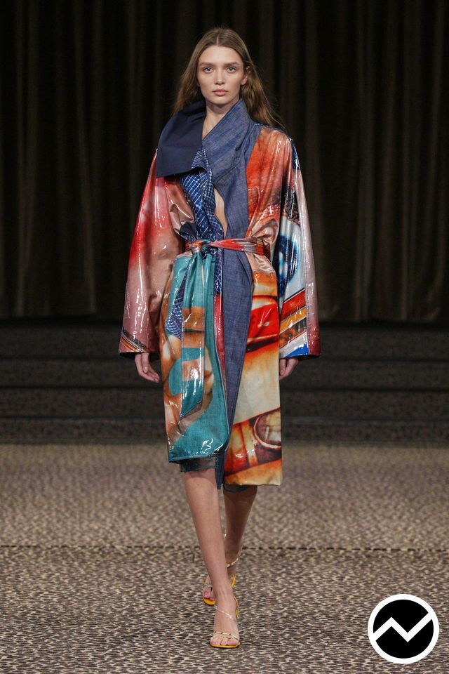 Christopher Esber, SS27 womenswear, Wrap Coat, look 39