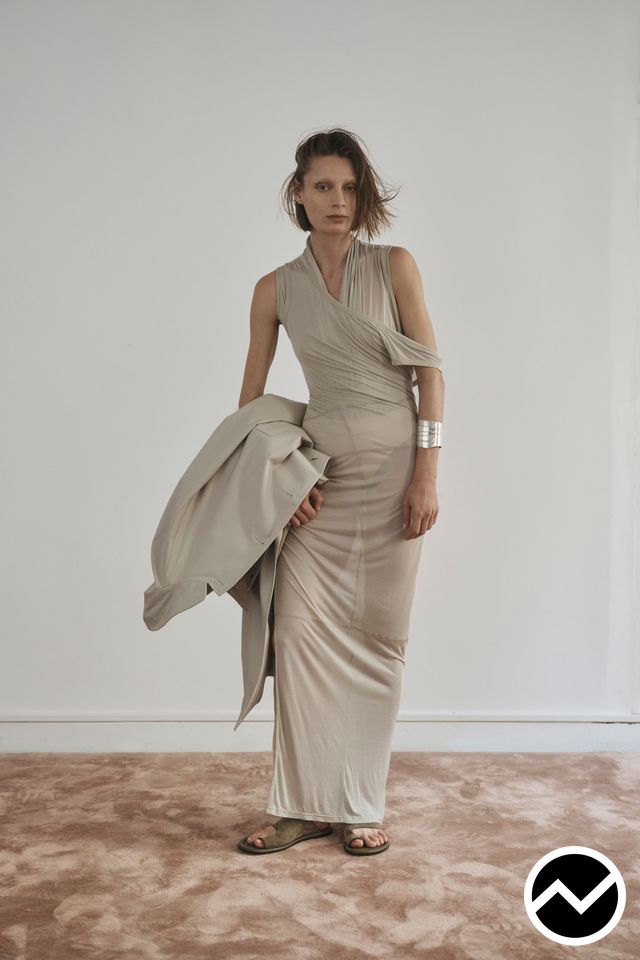 Co, SS27 womenswear, Draped Dress, look 2