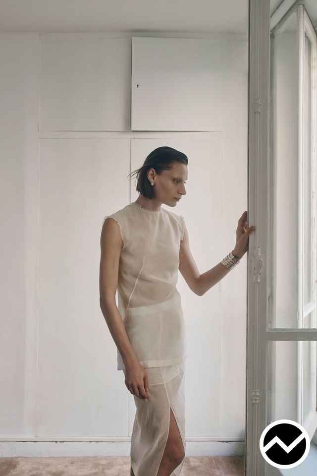 Co, SS27 womenswear, Organza, look 8
