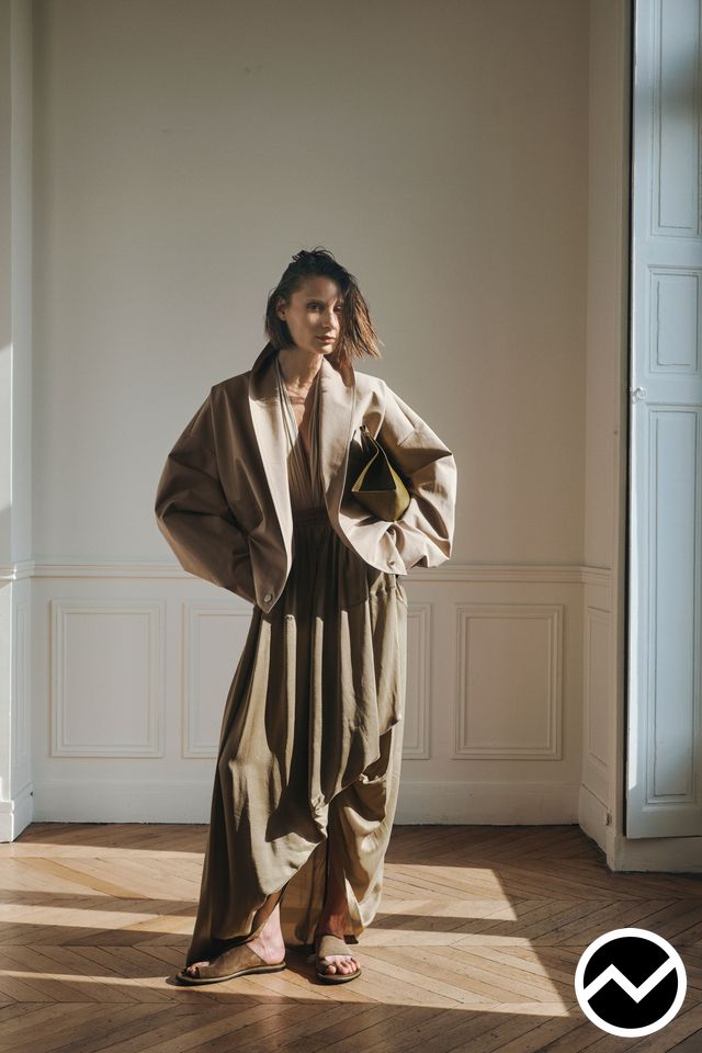 Co, SS27 womenswear, Camel, look 14