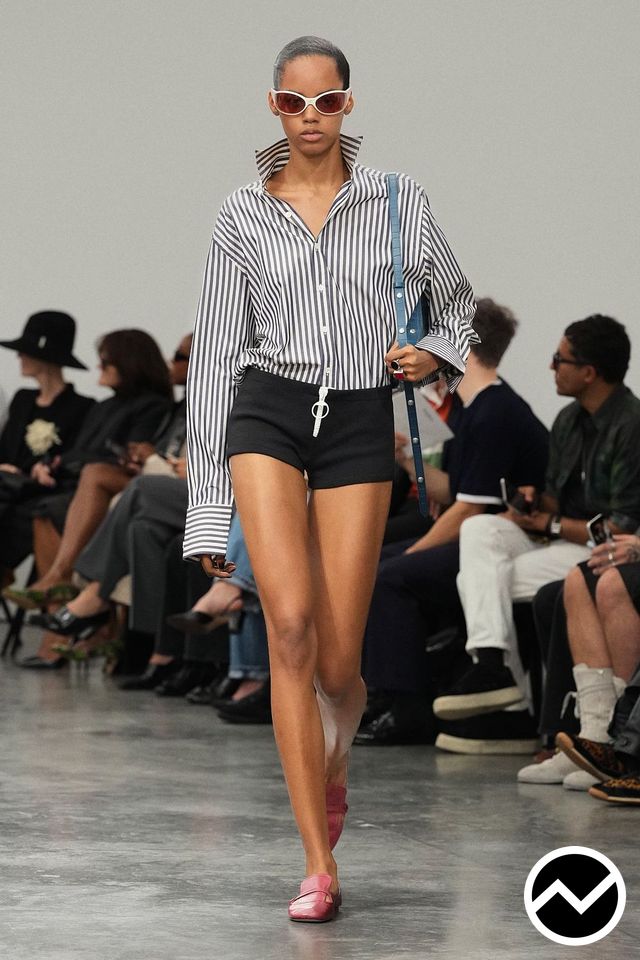 Courrèges, SS27 womenswear, Low-Rise Shorts, look 15