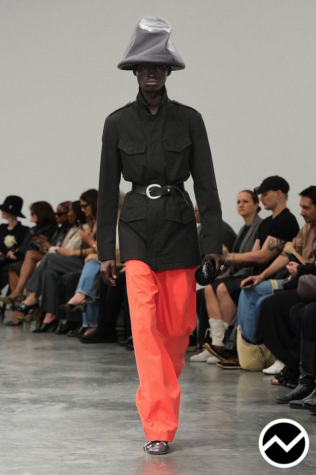 Courrèges, SS27 menswear, Coral, look 17