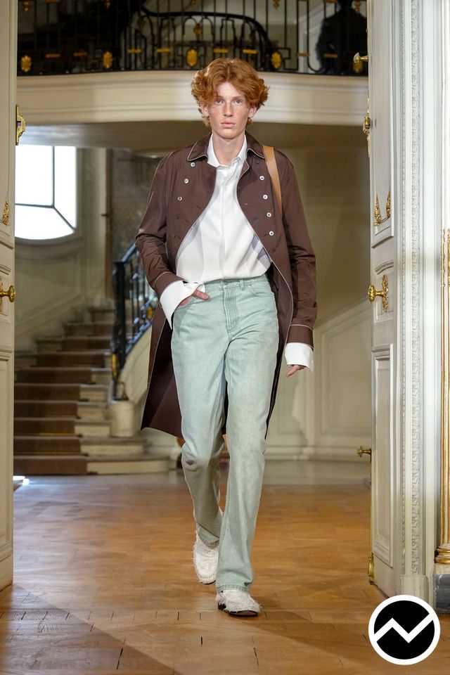 Dior Men, SS27 menswear, Stand Collar Coat, look 35