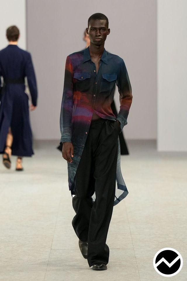 Dries Van Noten, SS27 menswear, Longline Shirts, look 60