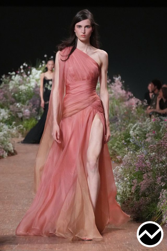 Elie Saab, SS27 womenswear, Ombre, look 55