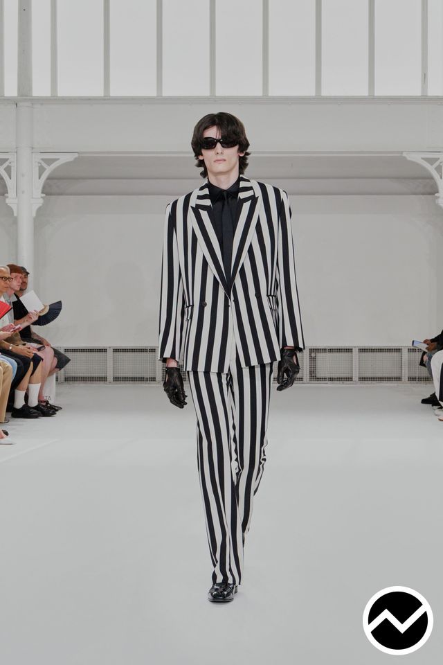 Ernest W. Baker, SS27 menswear, Striped, look 29