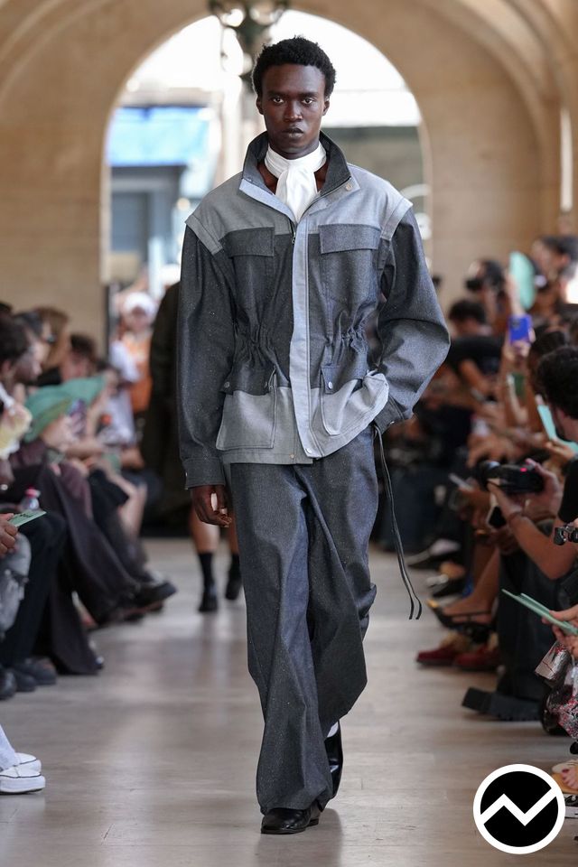 Feng Chen Wang, SS27 menswear, Silver, look 29