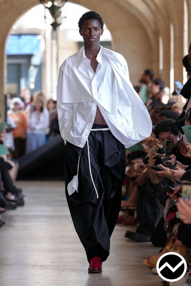 Feng Chen Wang, SS27 menswear, Oversized Shirts, look 36