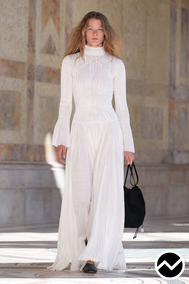 Gabriela Hearst, SS27 womenswear, High Neckline Dress, look 14