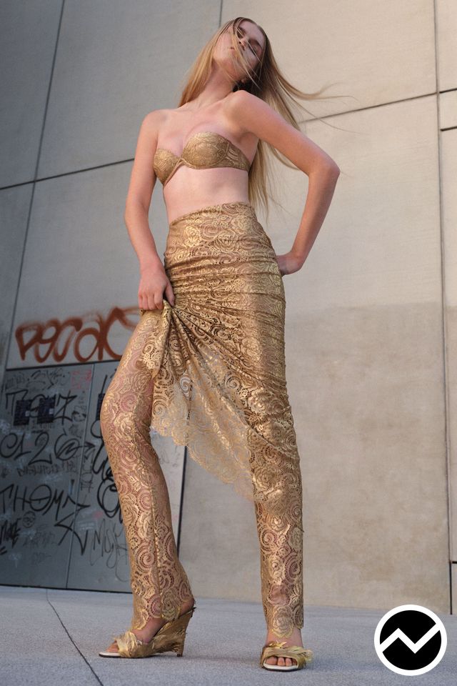 Giuseppe Di Morabito, SS27 womenswear, Gold, look 16