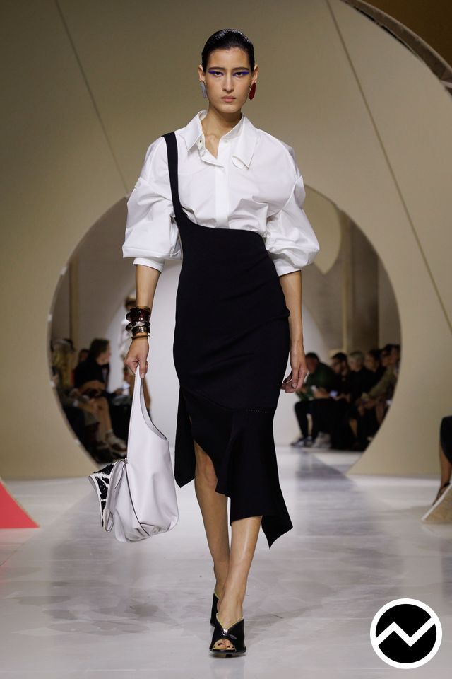 Givenchy, SS27 womenswear, Elbow Sleeve Shirts, look 12
