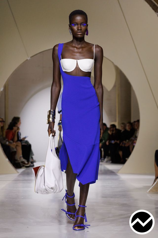 Givenchy, SS27 womenswear, Royal Blue, look 17